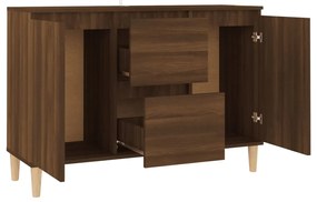 vidaXL Μπουφές Καφέ Δρυς 101 x 35 x 70 εκ. από Επεξεργασμένο Ξύλο