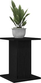 vidaXL Βάση φυτών 2 pcs Μαύρη Οξυά 30 x 30 x 40 cm Επεξεργασμένο ξύλο