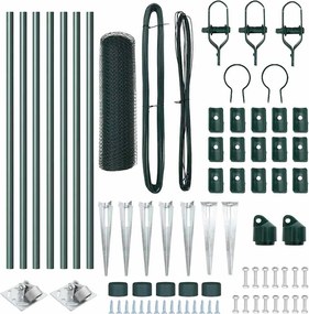 vidaXL Στύλος Περιφράξεων Πράσινο 10 x 0,4 μ (13 mm πλέγμα)