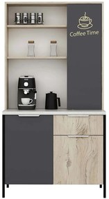 Ντουλάπι Κουζίνας Andy 506MNR4105 94x50x180cm Multi Μοριοσανίδα, Μελαμίνη