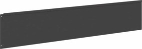 vidaXL Περίγραμμα γκαζόν 20 τμχ. 100 x 22 εκ Steel Μαύρο