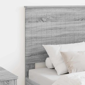vidaXL Κεφαλάρι με κεφαλάρι Γκρίζο Σονομα 80 cm Επεξεργασμένο ξύλο