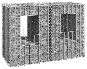 vidaXL Συρματοκιβώτια Στύλοι 2 τεμ. 40 x 40 x 60 εκ. Σιδερένιοι