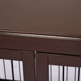 PawHut Κλουβί σκύλου, 2 είσοδοι, κλειδώνει, MDF και μέταλλο, 58,4 x 81,3 x 66 cm, Μαύρο