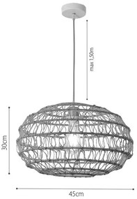 Κρεμαστό φωτιστικό InLight 4041-Διάμετρος: 45 εκ.