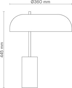 Επιτραπέζιο Φωτιστικό Romina Table Μαύρο