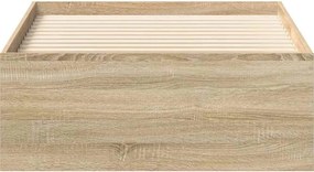 vidaXL Πλαίσιο Κρεβατιού Sonoma Δρυς 100x200 εκ.