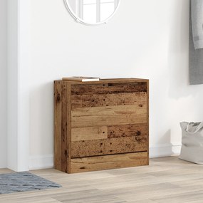 vidaXL Ντουλάπι Παπουτσιών από Γηρασμένο Ξύλο 60x21x57 εκ. Κατασκευασμένο από Μηχανικά Υλικά