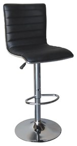 Σκαμπό Μπάρ Alfi Black EM970 41X50X94/115 cm Σετ 2τμχ Metal, Technoderma