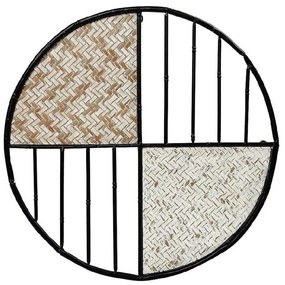 Διακοσμητικό Τοίχου ICY333 Φ46cm Black-Beige Espiel Μέταλλο