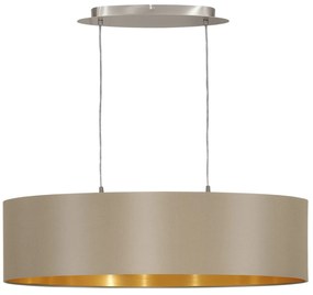 Φωτιστικό Οροφής Maserlo 31613 Taupe Eglo Metal, Fabric
