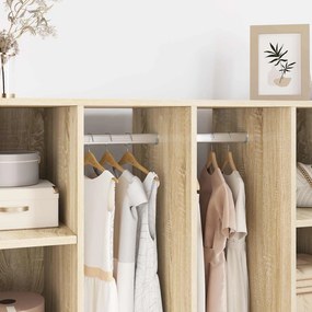 vidaXL Ράβδος Ντουλάπας 12 pcs Ασημί 264 x 15 x 29 mm