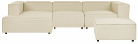 Πολυμορφικός γωνιακός καναπές Berwyn J105, Beige, 326x180x68cm, 78 kg, Πόδια: Πλαστική ύλη | Epipla1.gr