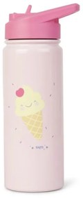 Παγούρι - Θερμός 500ml Με Καλαμάκι Saro Ice Cream 74556