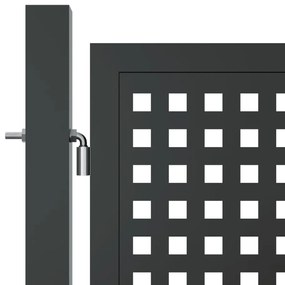 vidaXL Πόρτα Κήπου Ανθρακί 300x100 εκ. Ατσάλι