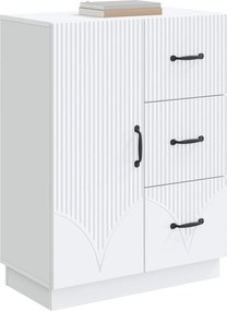 vidaXL Πλαϊνό γραφείο Λευκό 66 x 34,5 x 87 εκ. Επεξεργασμένο Ξύλο