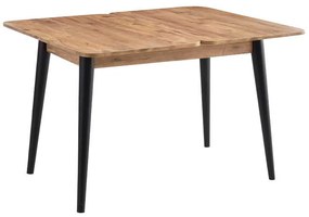 Τραπέζι Dolunay Megapap επεκτεινόμενο χρώμα atlantic pine - μαύρο 100x60(120x100)x79,5εκ.
