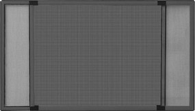 vidaXL Σήτα Παραθύρου Επεκτεινόμενη Ανθρακί (75-143)x50 εκ.