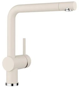 Blanco Linus SILGRANIT® Soft White Μπαταρία Κουζίνας με Περιστρεφόμενο Ρουξούνι