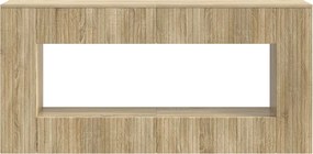 vidaXL Τραπέζι κονσόλας Ριγέ Δρύς Sonoma 155 x 29 x 74 εκ.
