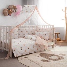Σεντόνια Βρεφικά Magic (Σετ 3τμχ) Pink Vesta Home Cradle 120x165cm 100% Cotton