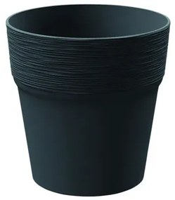 MarHome ΓΛΑΣΤΡΑ ΑΝΘΡΑΚΙ FURU ΣΤΡΟΓΓΥΛΗ Φ17.5x17.9cm 5/90ΚΙΒ  09-DFA175-S433