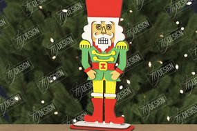 Σετ των 3 Intra απο ξύλο plywood 3mm-4mm πάχος Χριστουγεννιάτικα στολίδια | Καρυοθραύστης | CNC Δίασταση 8x8 cm INTRAFABR-106662630