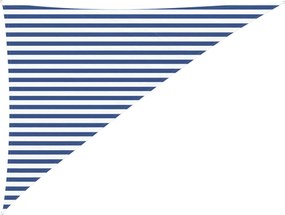 vidaXL Πανί σκιάς Μπλε και άσπρο 3 x 4 x 5 m 100% Πολυέστερ Οξφόρδη