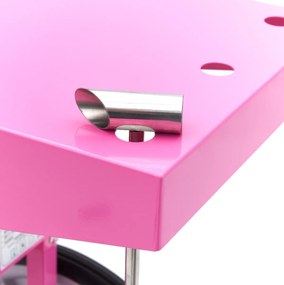 Candy Floss Machine – Ø 52cm – Pink – with Cart