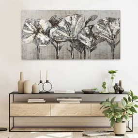 Πίνακας σε καμβά White Flowers Megapap ψηφιακής εκτύπωσης 120x60x3εκ. - GP033-0031 - GP033-0031