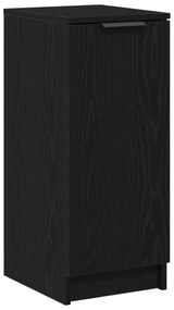 vidaXL Ντουλάπι Παπουτσιών Μαύρο Δρύς 30x35x70 εκ από Επεξεργασμένο Ξύλο