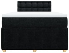 ΚΡΕΒΑΤΙ BOXSPRING ΜΕ ΣΤΡΩΜΑ ΜΑΥΡΟ 120X190 ΕΚ. ΥΦΑΣΜΑΤΙΝΟ 3287411