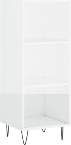 vidaXL Ντουλάπι Γυαλιστερό Λευκό 34,5 x 32,5 x 90 εκ. Επεξεργ. Ξύλο