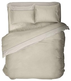 Σεντόνια 2543 Φανελένια Με Λάστιχο (Σετ 4τμχ) Beige Viopros Queen Size 160x225cm 100% Cotton