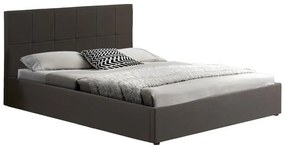 Double bed with storage space Zamblene anthracite fabric 160x200cm 170x214.5x90 εκ.