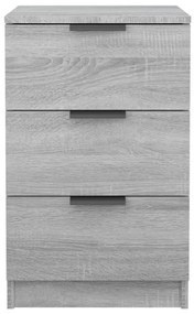 vidaXL Κομοδίνα 2 τεμ. Γκρι Sonoma 40x36x65 εκ.