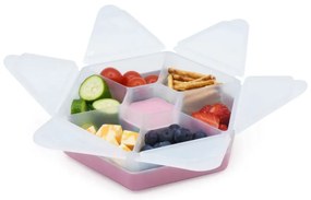 Φαγητοδοχείο Με Χωρίσματα Melii Hexagon Pink 23700
