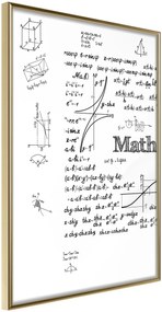 Αφίσα - Math Formulas - 20x30 - Χρυσό - Χωρίς πασπαρτού