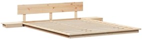 vidaXL Σκελετός Κρεβατιού Καφέ 160 x 200 cm ξύλο