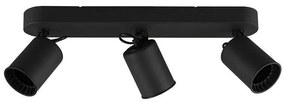 Φωτιστικό Οροφής-Σποτ Pago 41x15x7cm Black Mat-Black 803500332 Trio Lighting Μέταλλο,Πλαστικό