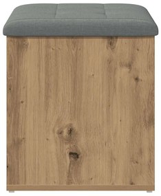 vidaXL Πάγκος αποθήκευσης  Artisan Oak 62x42x45 cm Κατασκευασμένο ξύλο