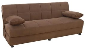 Καναπές - Κρεβάτι Ege 1205 3θέσιος Καφέ 194x74x83Υ εκ. 194x74x83 εκ.