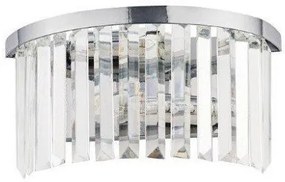 Απλίκα Φωτιστικό Τοίχου Κρύσταλλο Cristal H16 Φ32 Nowodvorski-7632-Ασημί 7632