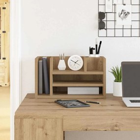 vidaXL Οργανωτής Γραφείου Μαύρη Δρυς 44.5x24x25 cm Κατασκευασμένο Ξύλο