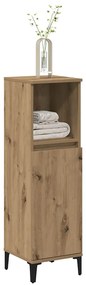 vidaXL Ντουλάπι μπάνιου Δρυς τεχνίτης 30x30x100 cm Κατασκευασμένο ξύλο