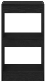 vidaXL Βιβλιοθήκη/Διαίρεση Χώρου Μαύρο Δρυς 40x30x71,5 εκ