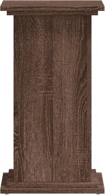 vidaXL Βάσεις Φυτών Καφέ Δρυς 33x33x60 εκ. Επεξεργασμένο Ξύλο