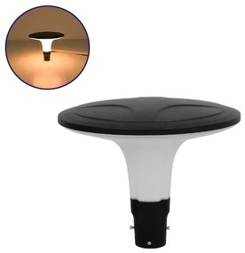 12144 GloboStar® GLOBOSTAR® SQUARE 12144 Φωτιστικό Κολωνάκι Κήπου LED 100W 12000lm ?° AC 220-240V Αδιάβροχο IP65 Θερμό Λευκό 2700K - Γκρι Ανθρακί - Μ54 x Π54 x Υ45cm - 3 Χρόνια Εγγύηση