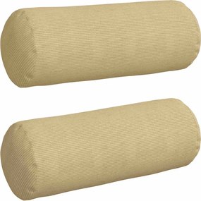 vidaXL Μαξιλάρια Στήριγμα 2 pcs Γκρι Πράσινο Ø 25 x 70 cm