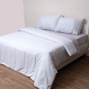Φανελένια Σεντόνια Υπέρδιπλα (Σετ) Viopros Flannels 2550 Γκρι